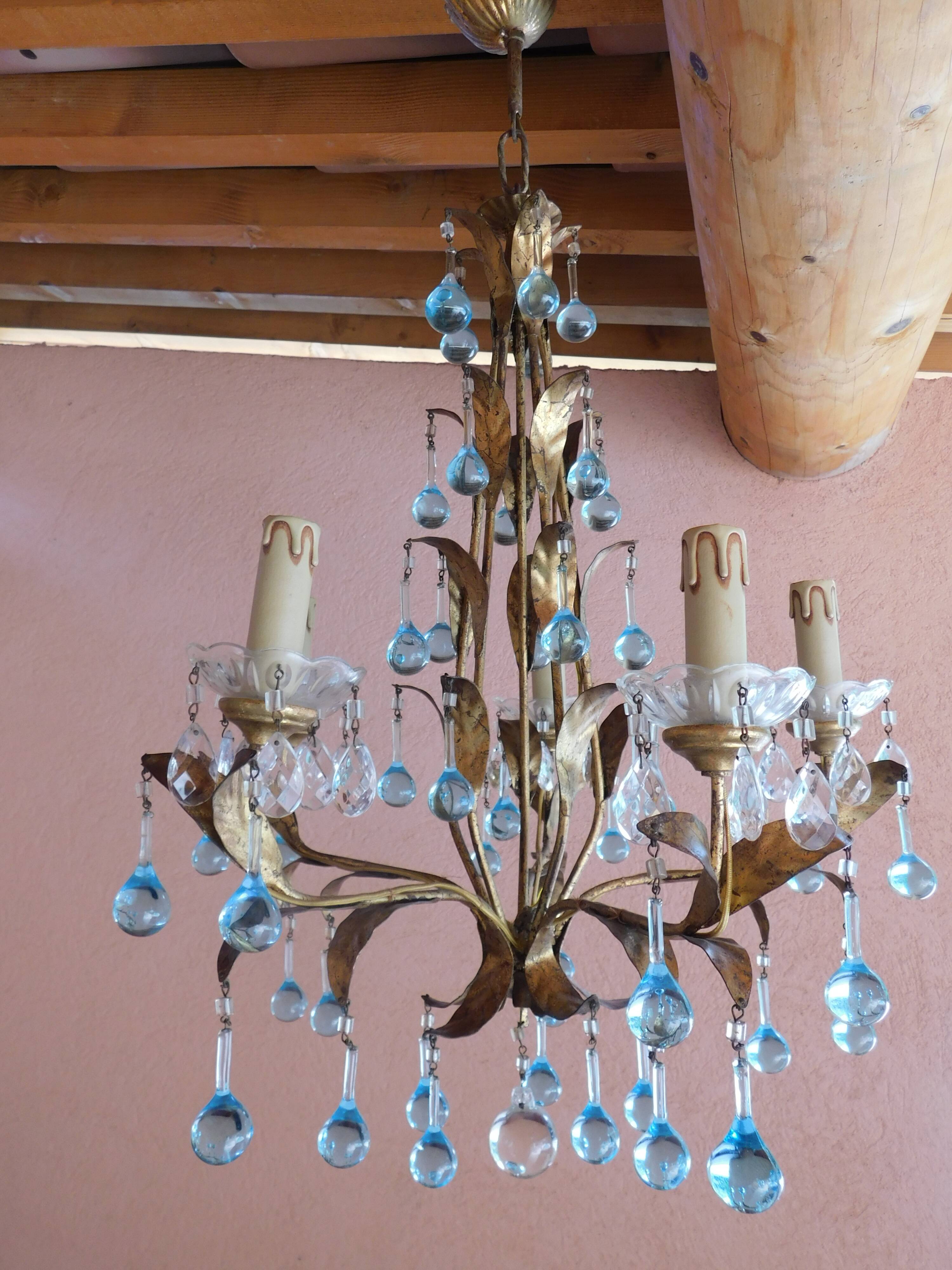 Lustre pampilles Murano