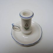 Old candlestick Gien – Birds of Paradise