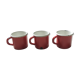 Enamelled tin cups