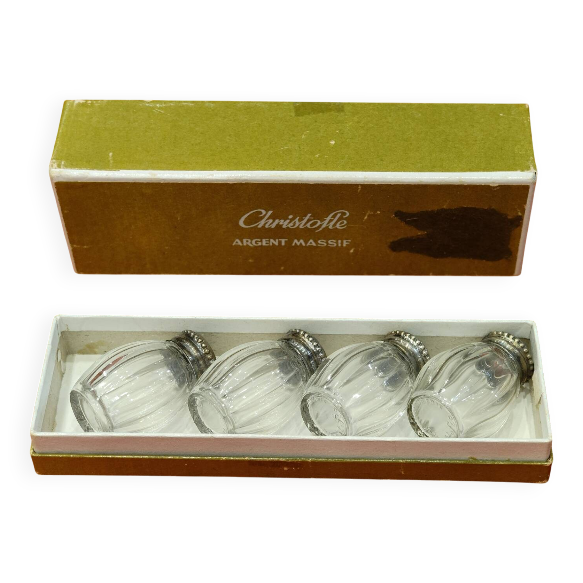 Salt and pepper shakers - Christofle silverware