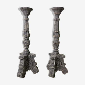 Pair of spades candlesticks