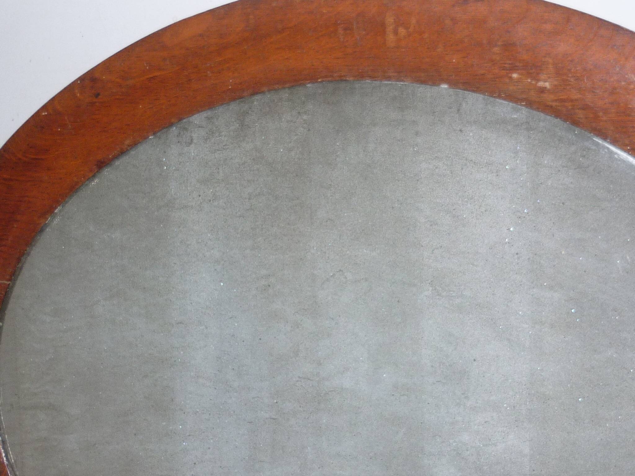 Miroir ovale cadre bois 74X58