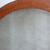 Miroir ovale cadre bois 74X58