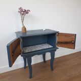 Blue bedside