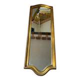 Large long mirror in gilded wood