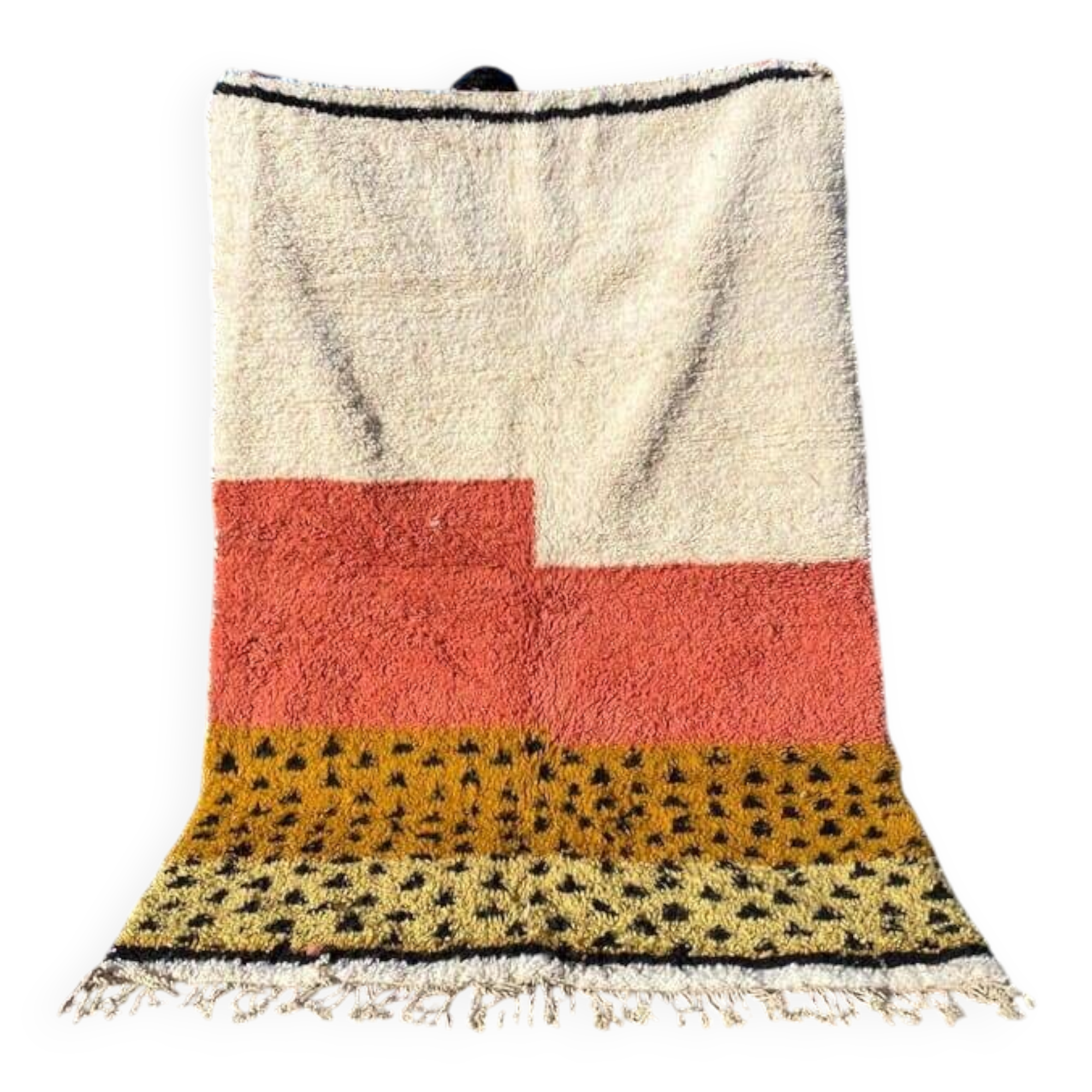 Tapis en laine fait main taille 150 x 250 cm