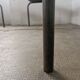 Paire de bancs d'école vintage métal et bois