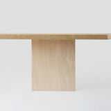 Mid century travertine side table / coffee table