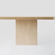 Table basse en travertin du milieu du siècle