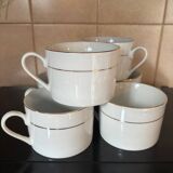 Set of six porcelain cups