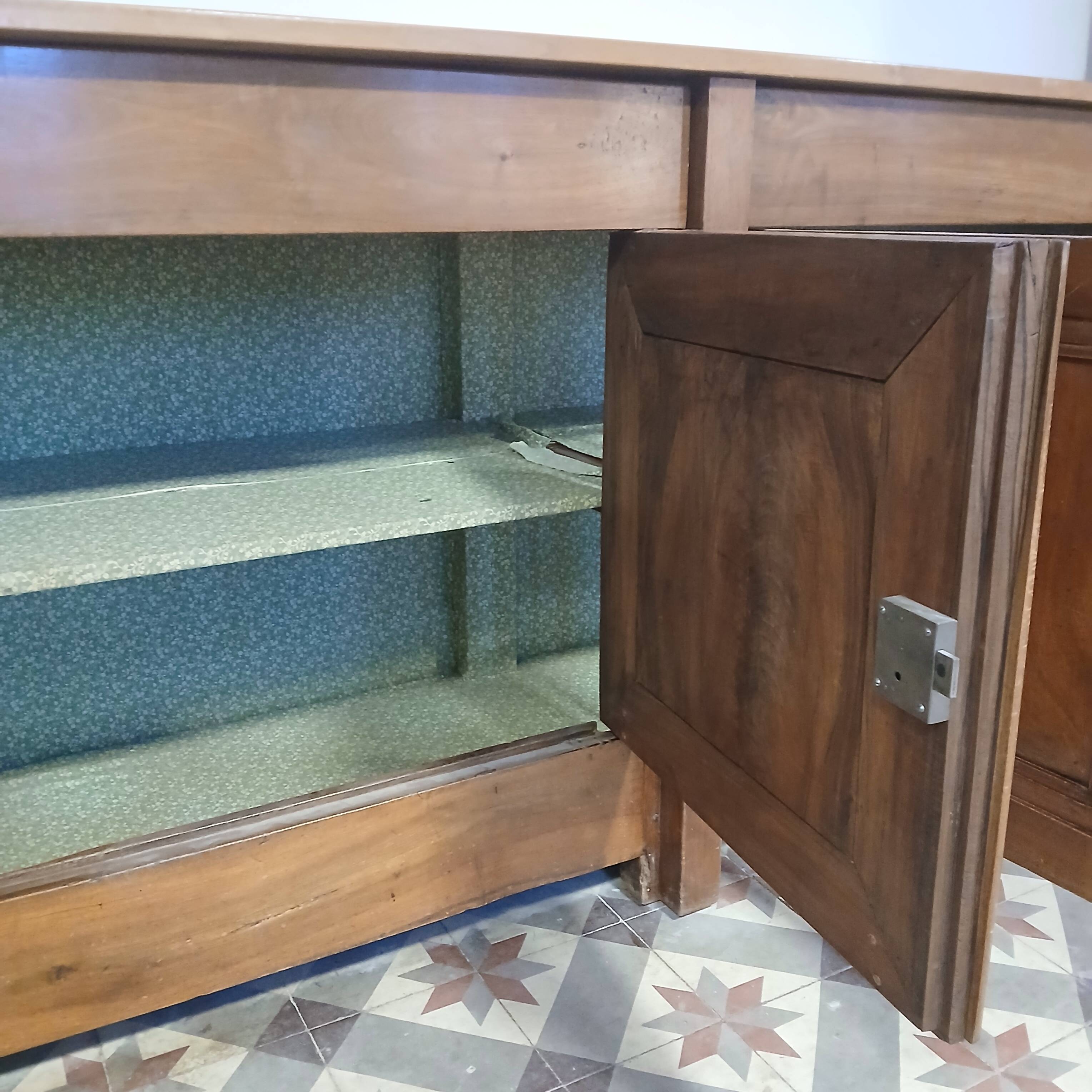 Pear wood sideboard, 4 doors