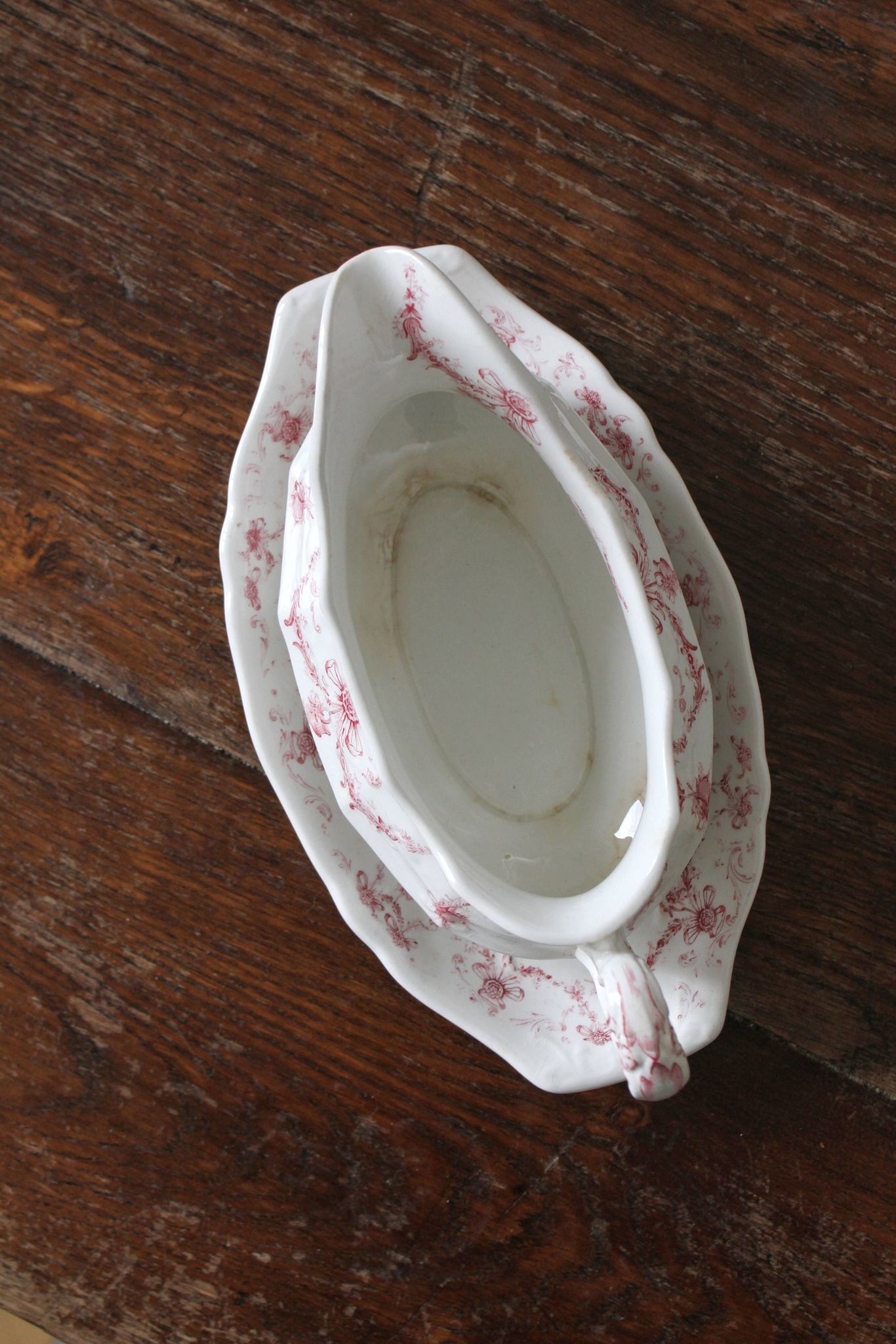 Saucière en terre de fer anglaise Ridgways modèle "Lafayette"