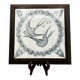 Cast iron trivet – swallow decoration – Longwy pottery