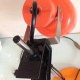 Sliding desk lamp orange vintage 70s