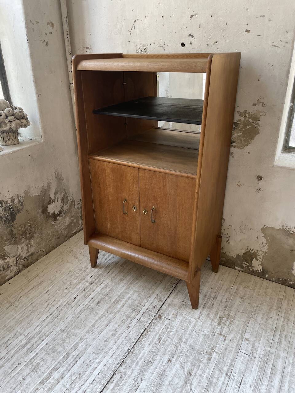 1960s oak storage unit