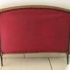 Vintage red padded bench