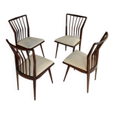 Suite de 4 chaises en bois par Maurizio Tempestini (It.) - mid.XXeme