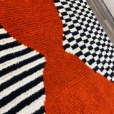 Handmade Moroccan rug, natural wool, 3x2 m.