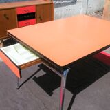 Formica table orange