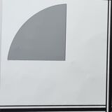 Modernist mirror by Guy Loriot, Meilleur Ouvrier de France, circa 1980