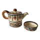 HB Quimper teapot and sugar bowl set