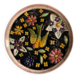 Plat de collection en céramique H. BEQUET