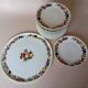 Dish & 12 dessert plates Porcelain of Paris "The Four Seasons"