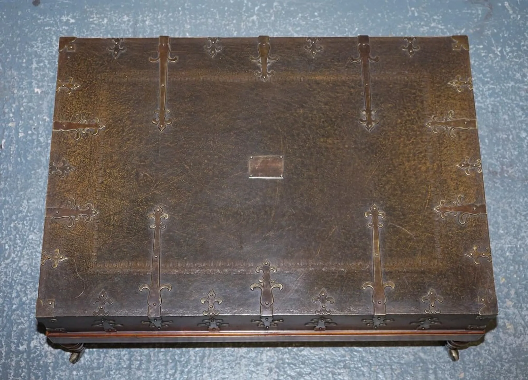Large Coffee Table with Drawers on Both Sides by Theodore Alexander