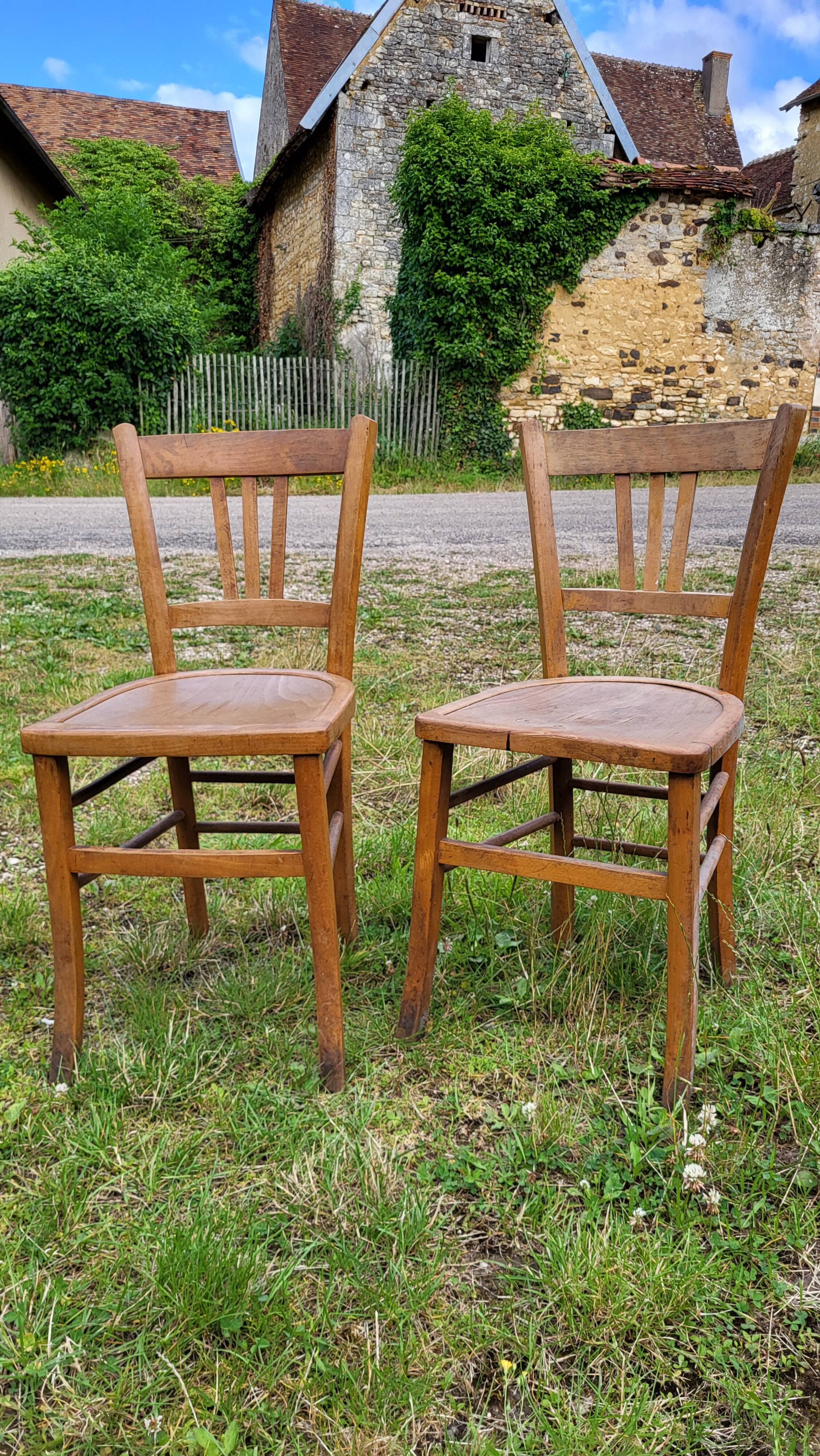 2 bistro chairs