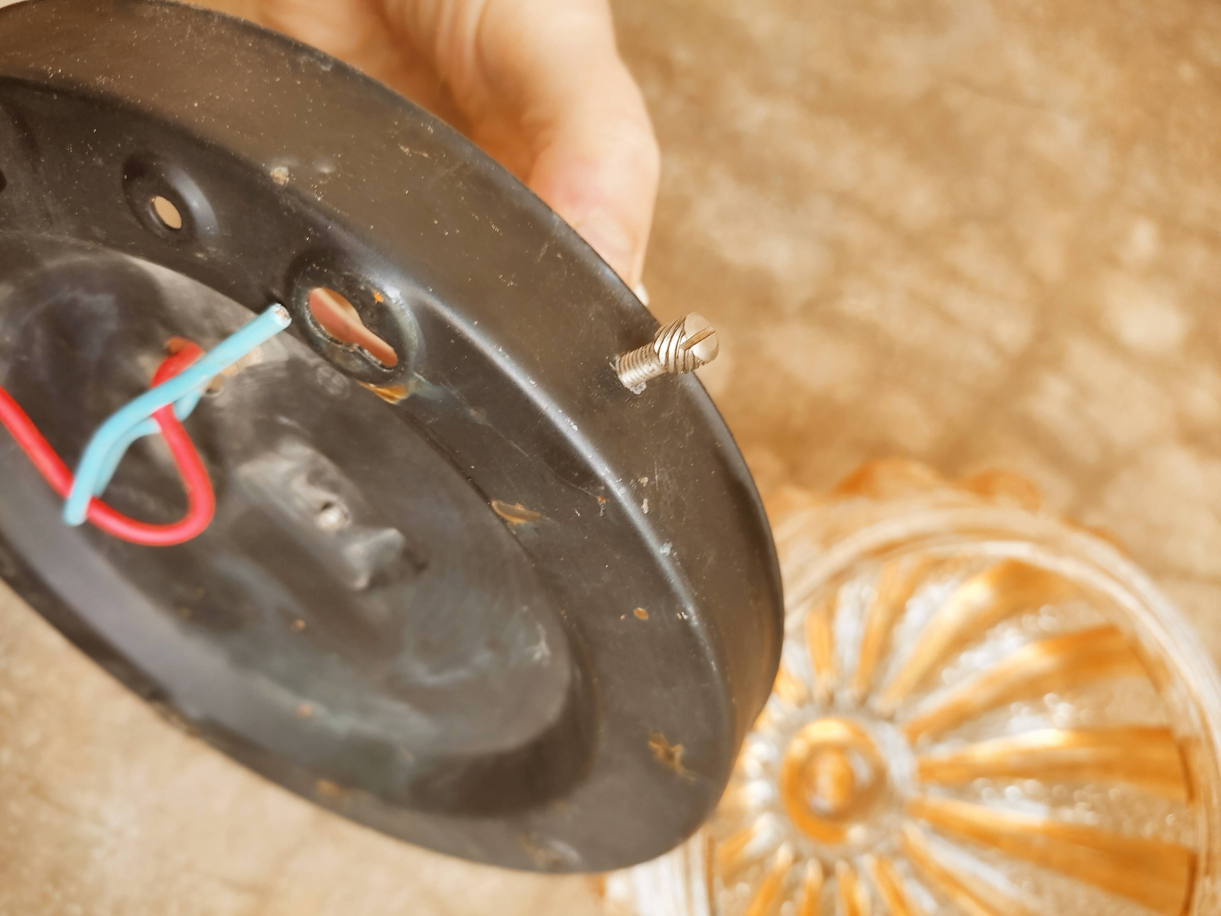 Ceiling lamp or sun wall lamp in iridescent glass