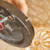 Ceiling lamp or sun wall lamp in iridescent glass