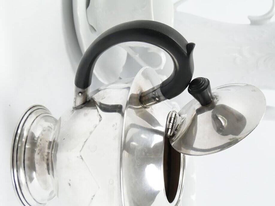 Plated brass coffee pot from Christofle, France, 1930s