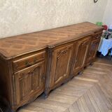 Louis XV style sideboard in walnut