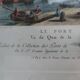 Gravure Le port de Morlaix . Fin XIXème .