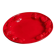 Vintage ceramic fruit dish - red enamel - relief of fruits - Mid-Century design - Italy 1980s