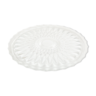 Vintage molded glass pie dish