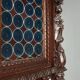Antique neo-baroque display cabinet carved in walnut, Italy, 19th century