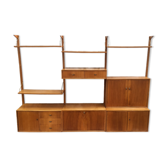 Scandinavian wall bookcase by Poul Cadovius 245cm