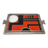 1930s Exquisite Art Deco Geometric Tray. Made in France