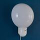 Space age perspex balloon wall lamp, white wall sconce, mushroom, acrylic vintage lighting