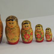 Original and Rare Soviet Russian Dolls / Matryoshka / Hand Painted