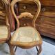 Series of 4 louis philippe walnut chairs with canning