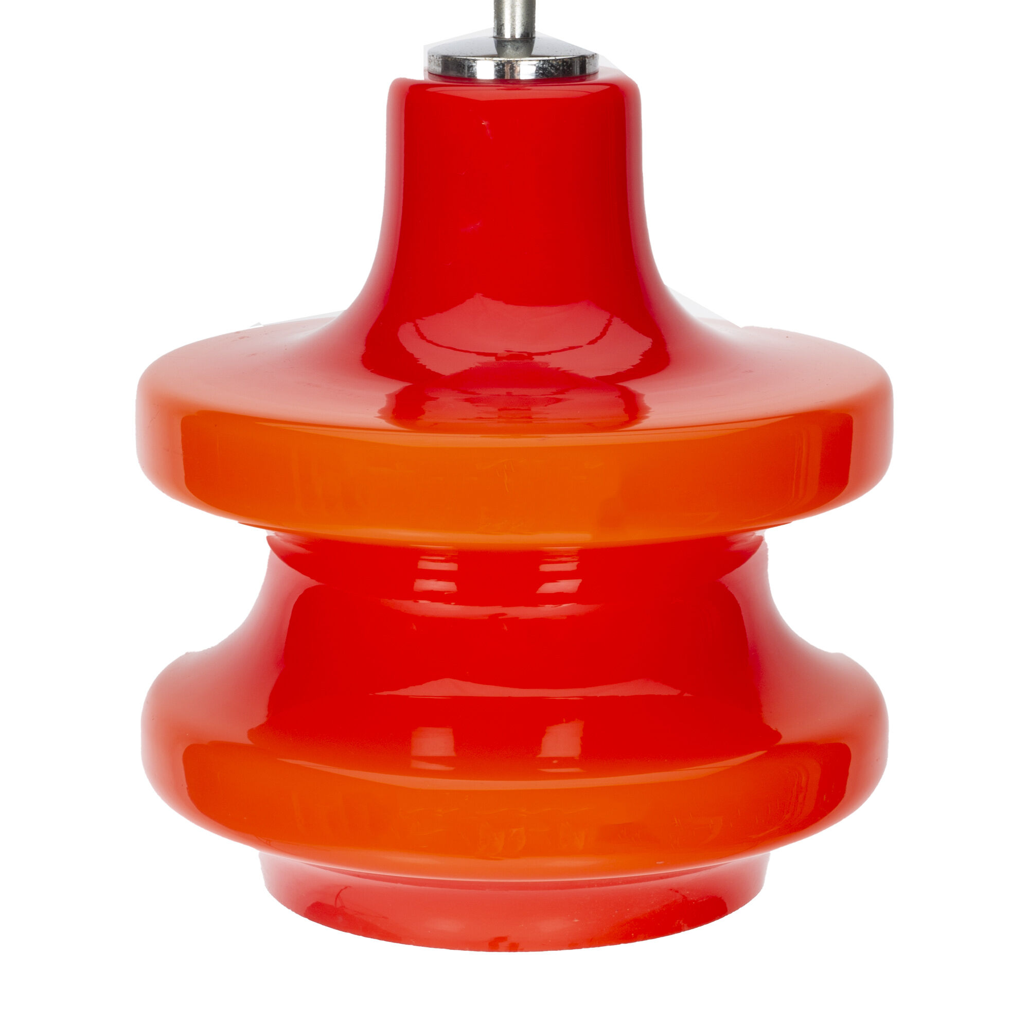 Red Glass Pendant Lamp for Peil & Putzler