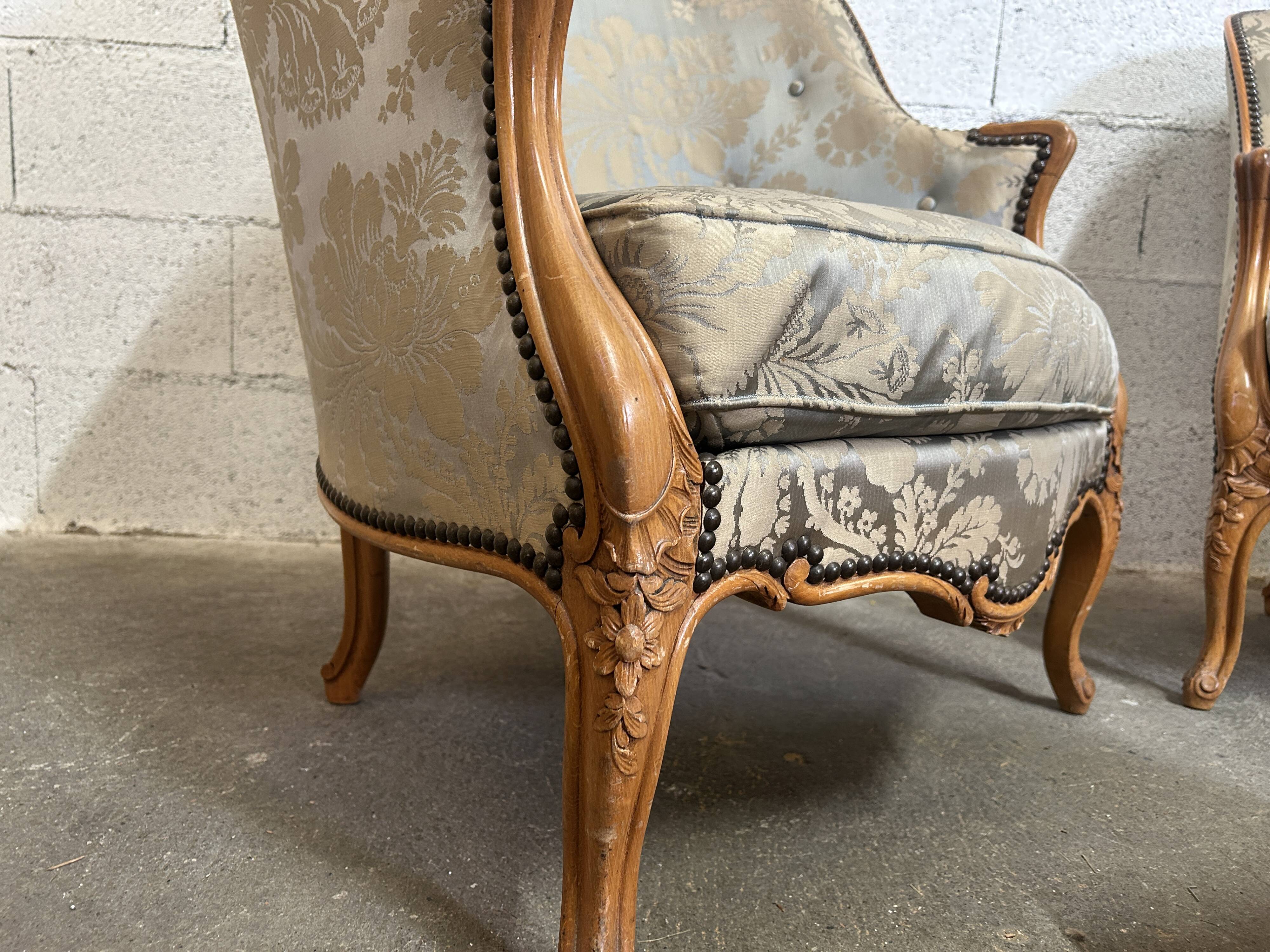 Pair of Louis XV armchairs