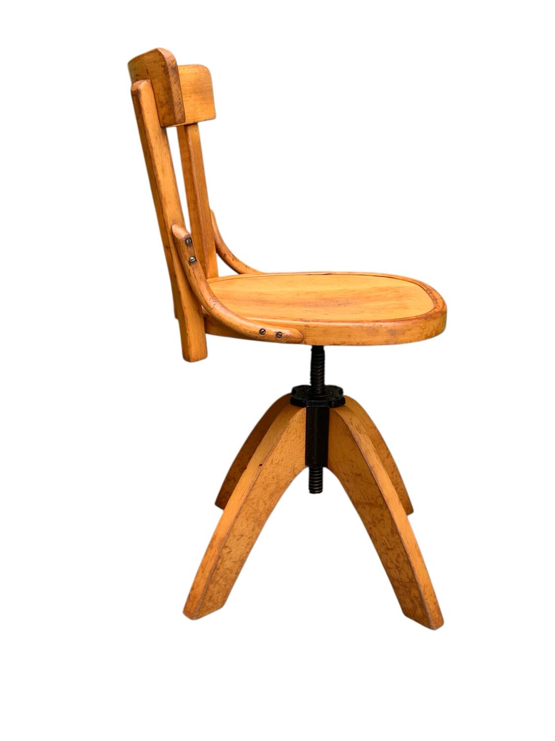 Pair of Baumann rotating screw chairs 1960