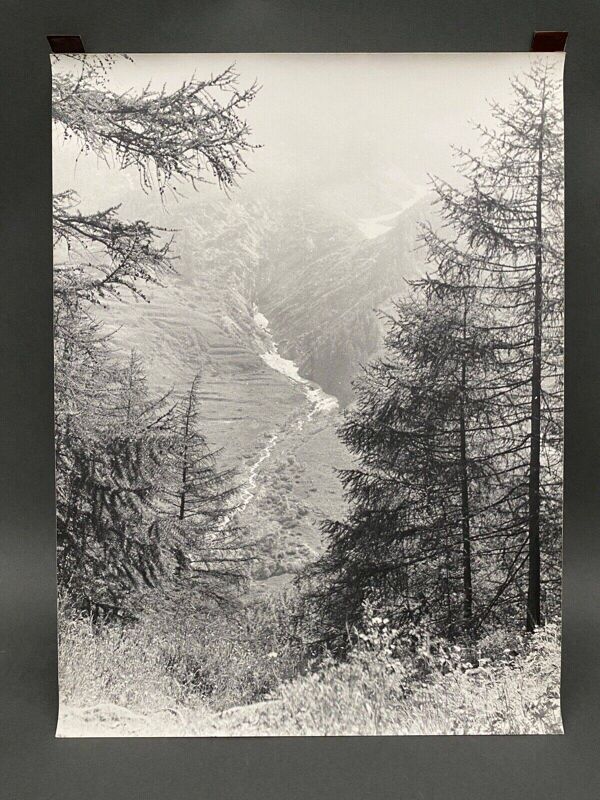 Photographie argentique Bernard Darot Paysage de montagne XXe