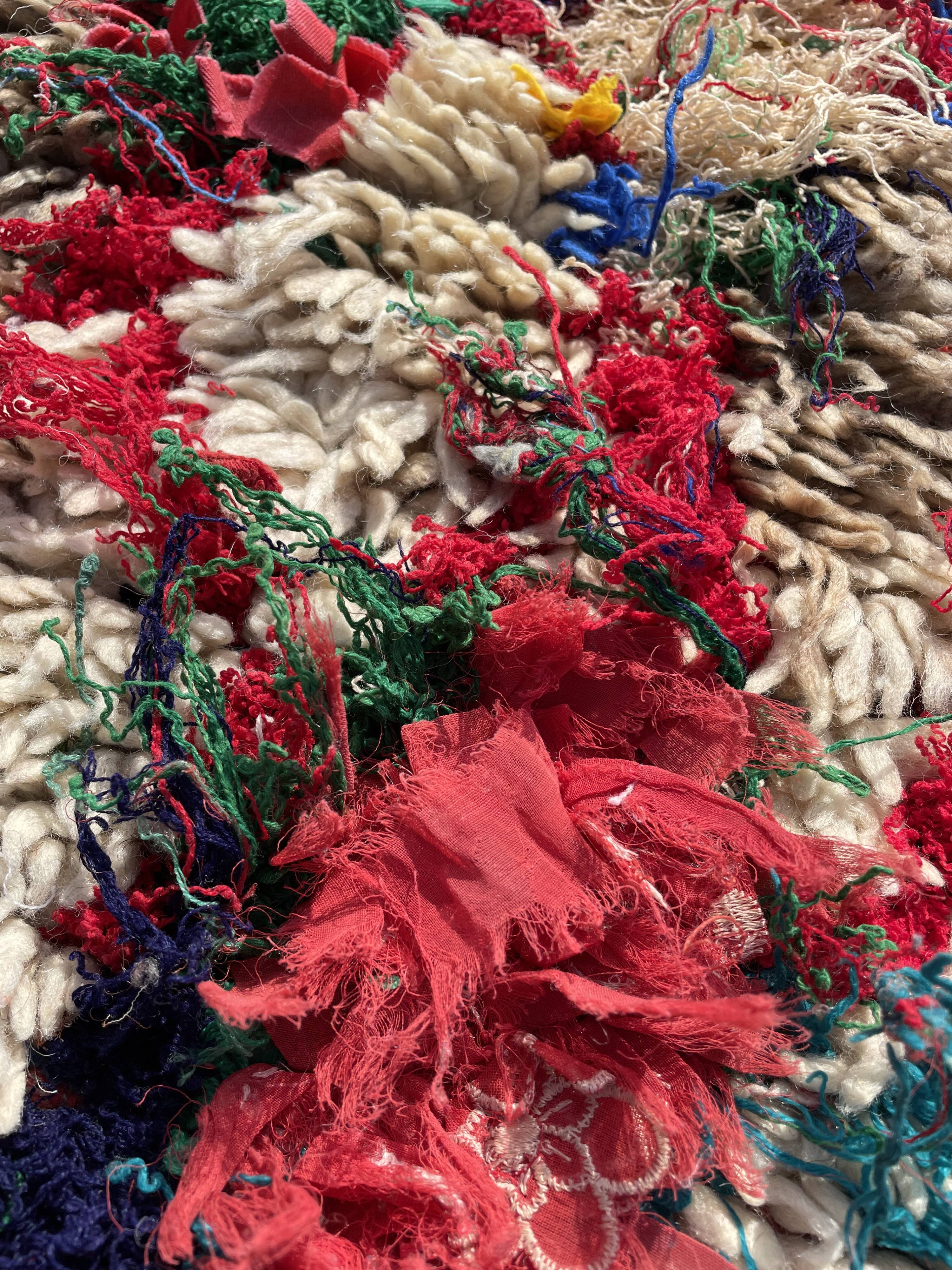 Berber carpet azilal old 90x155 cm