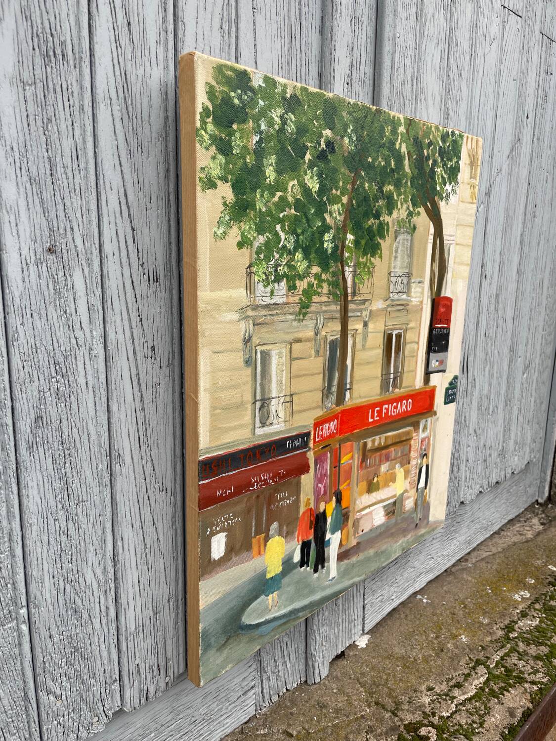 Tableau/peintureTerrasse à Paris Le Figaro