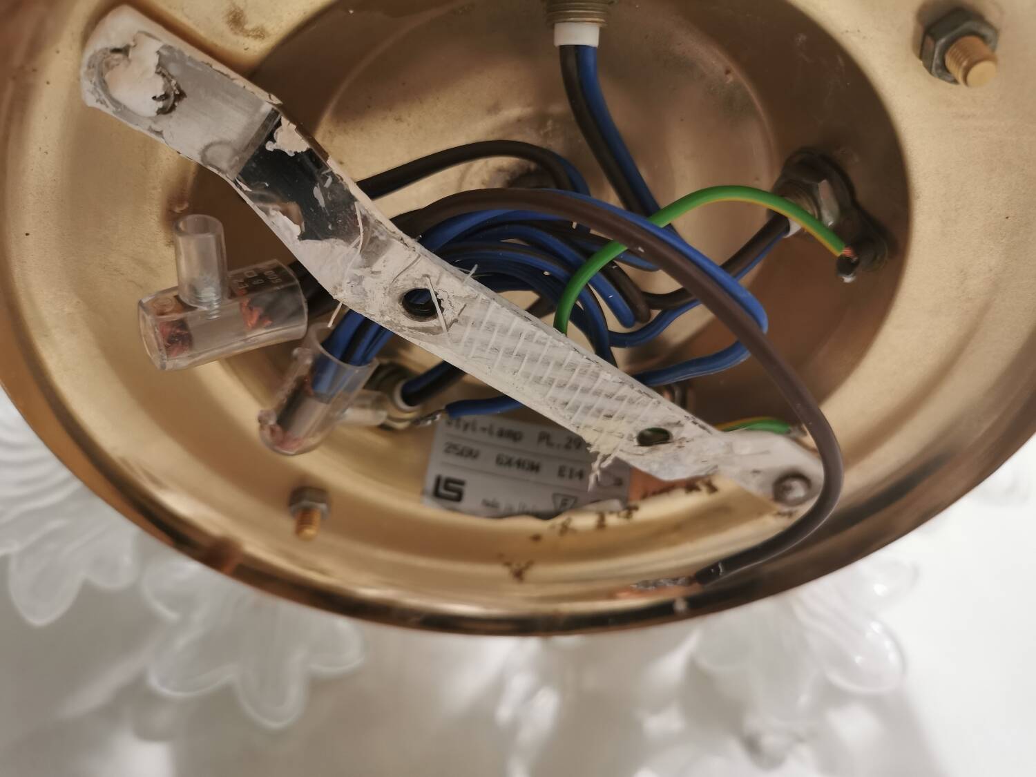 Vintage flower ceiling light