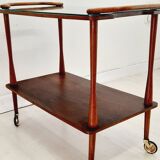 Bar kart - 50s 60 - Wood and glass.